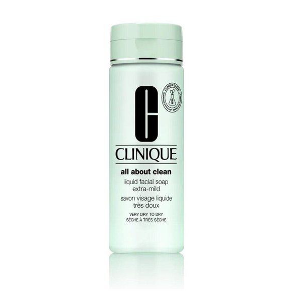 Clinique Other - CLINIQUE All About Clean Liquid Facial Soap EXTRA MILD Very Dry to Dry 6.7oz
